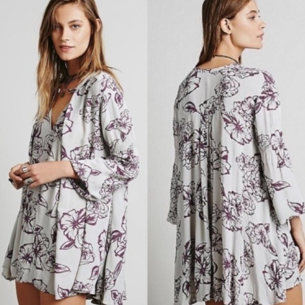 Free People Tree Swing Hobo Floral Tunic Dress
